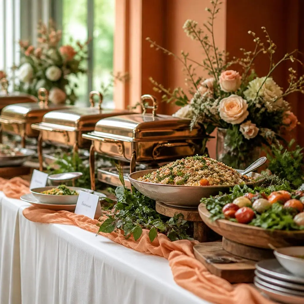 buffet wedding food catering