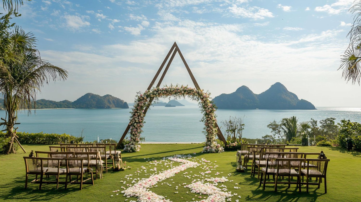 Wedding Officiant Cost: Hidden Fees and Questions to Ask Before You Book 7 Elegant outdoor wedding ceremony arch with ocean view and floral decor