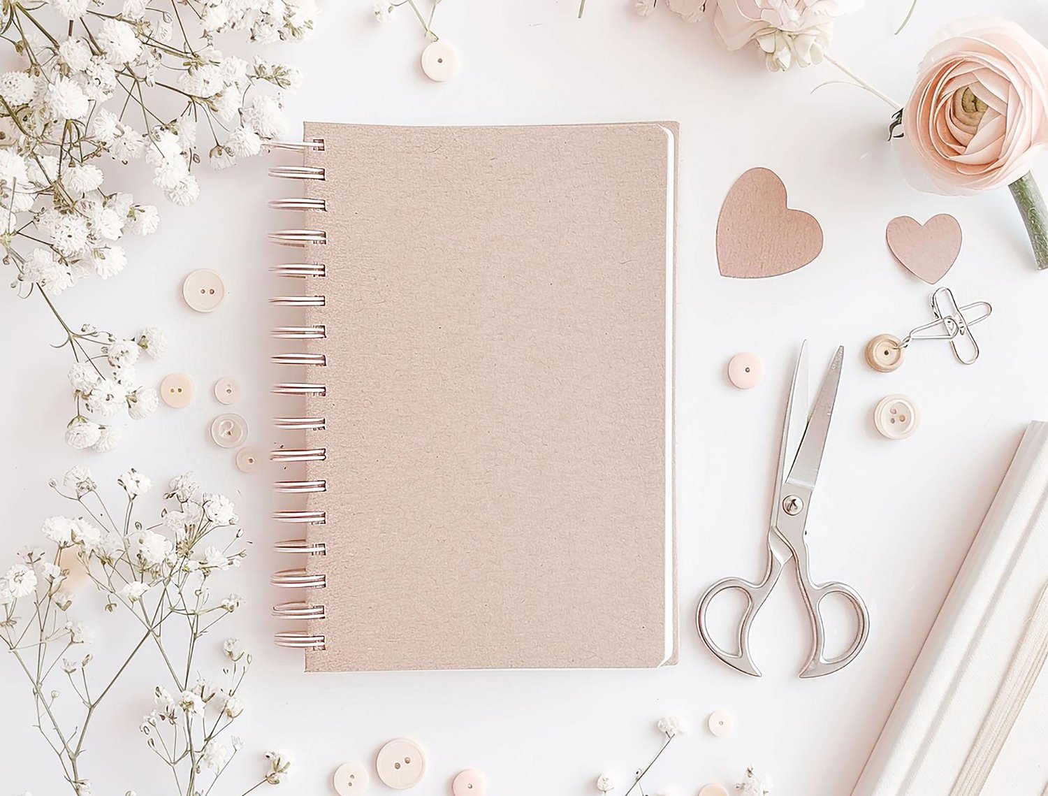 Wedding Vendor Tipping: Who to Tip, How Much, and When 9 Elegant wedding budget planning notebook with scissors and buttons flatlay